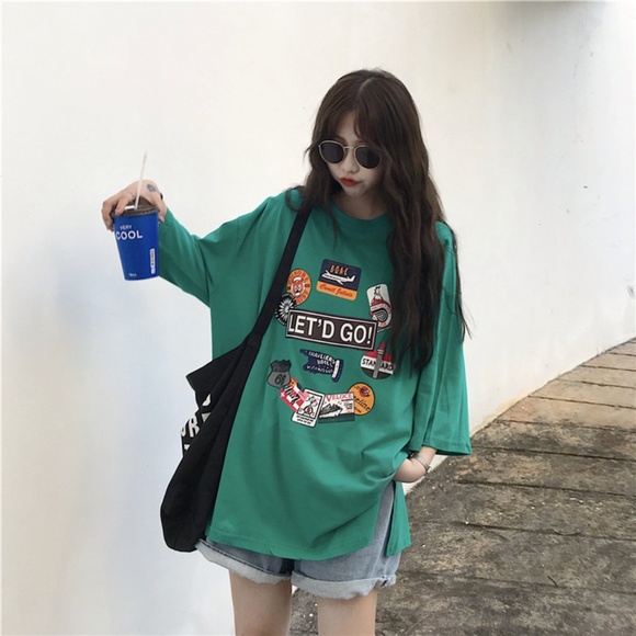 Tops - Oversize Short Sleeve Girls Tee